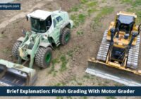 Finish Grading With Motor Grader