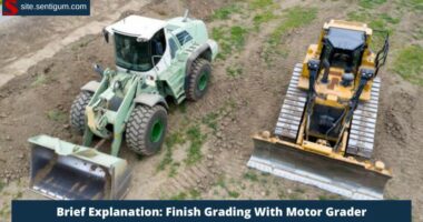 Finish Grading With Motor Grader