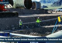 What To Know About United Rentals Trench box Tabulated Data