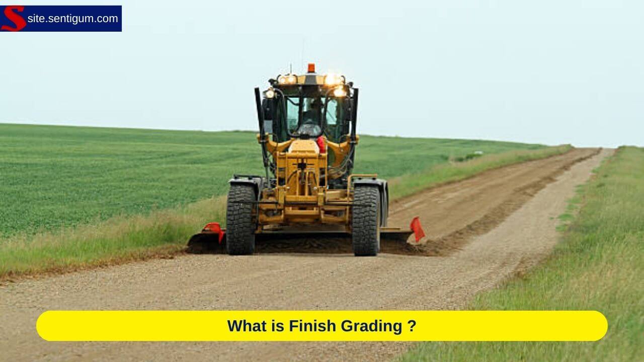 Finish Grading With Motor Grader